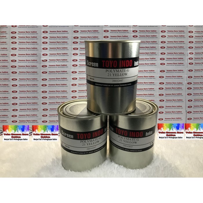 

Promo Toyo Indo Polymate-G 21 Yellow (Cat Sablon Plastik) Original