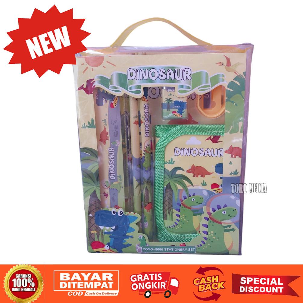 

TERBARU PAKET ALAT TULIS ANAK STUDY SET MOTIF DINOSAURUS TERLARIS