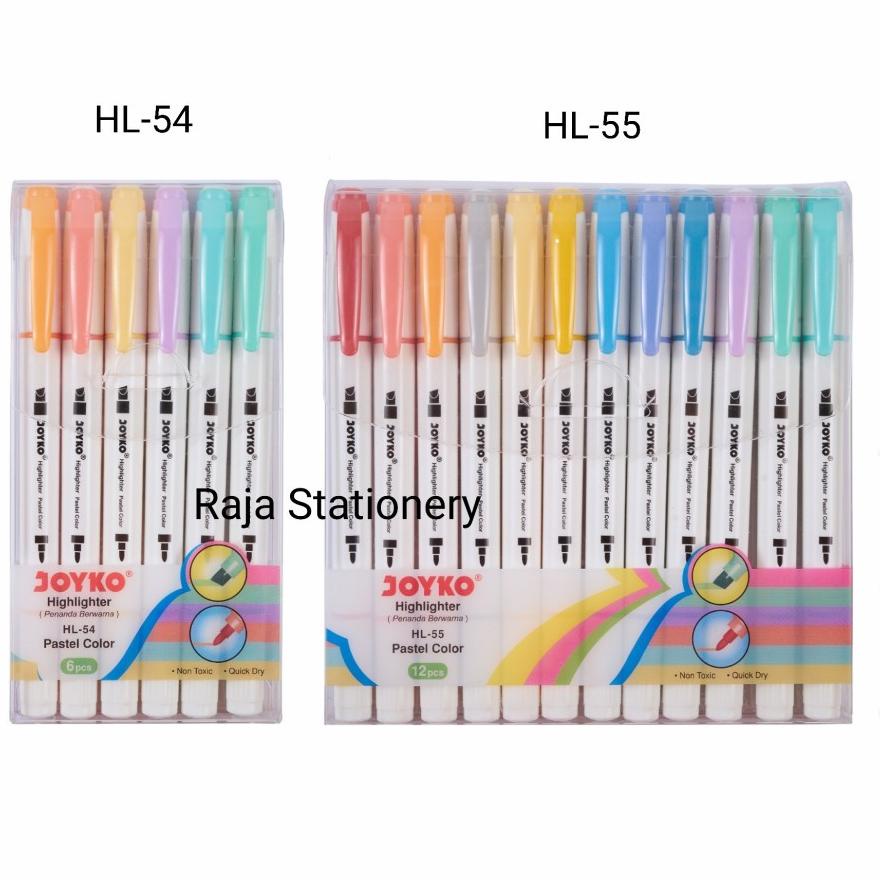 

Big Sale JOYKO PASTEL HIGHLIGHTER SET / SPIDOL PENANDA BERWARNA PASTEL HL-54 HL-55 ~