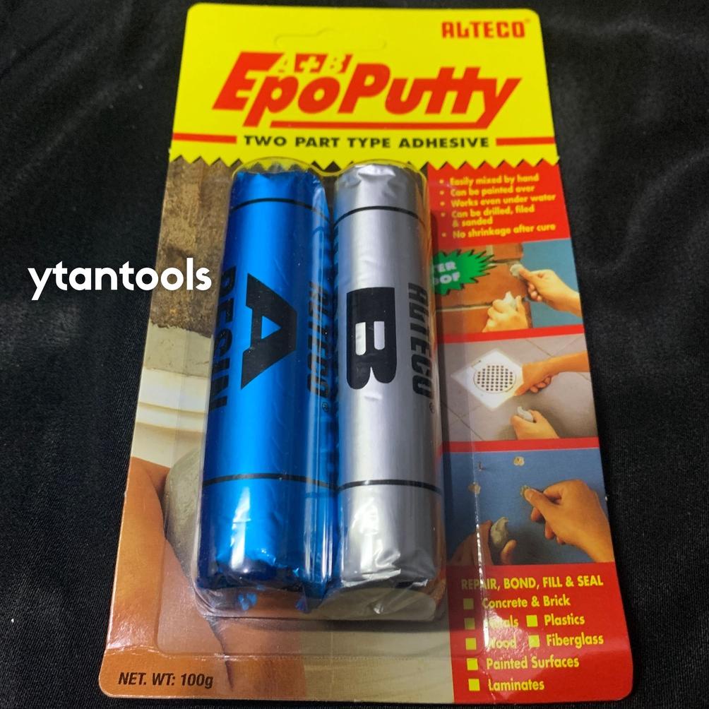 

Hot - Lem Epo Putty ALTECO / Lem Porting Tahan Panas / Epo Putty / Lem Serbaguna 100 Gram ,.