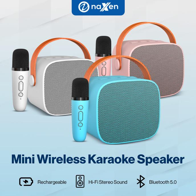 Speaker Bluetooth Karaoke Portable Mini Naxen P2 Extra Bass + Mic