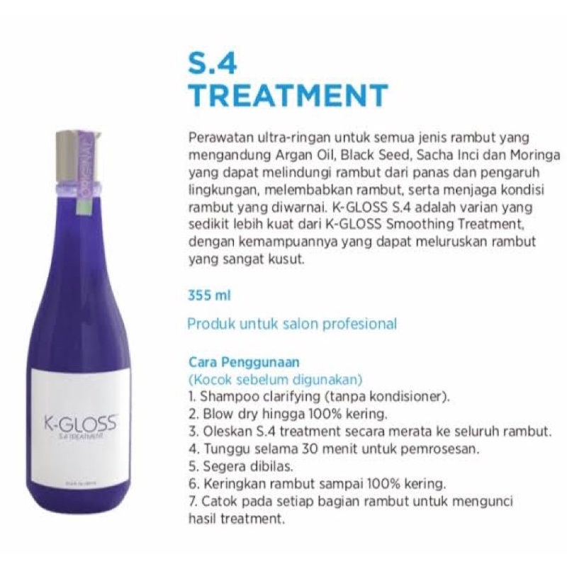 Varian K-Gloss Keratin Treatment / Treatment Ranbut Rusak Repa 50 Ml