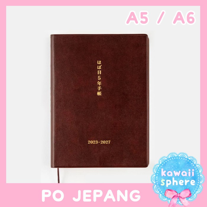 

HOBONICHI 5-YEAR TECHO 2023-2027 A5 (LARGE) / A6 HOBONICHI TECHO 2023