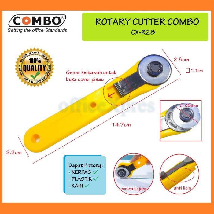 

Rotary Cutter 28mm / Pisau Putar Pemotong Kain / Pisau Rotary