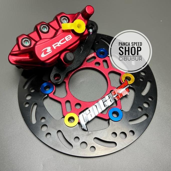 KALIPER DEPAN RCB PLUS DISC PIRINGAN CAKRAM HITAM MIO SOUL MIO SMILE