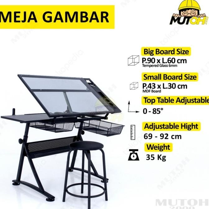 

New Sale Meja Arsitek Meja Lukis Meja Belajar 1 Set Adjustable Terbaik