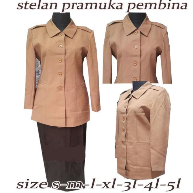 Seragam pramuka pembina JUMBO / seragam pramuka guru setelan rok