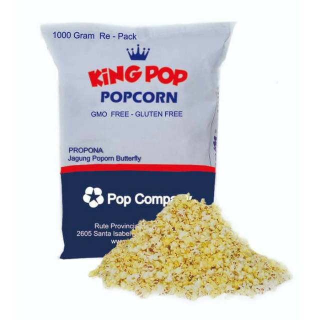 

Jagung Popcorn Mentah Merk Kingpop / King Pop 1Bal 22.5Kg/ King Popcorn 1 Karung