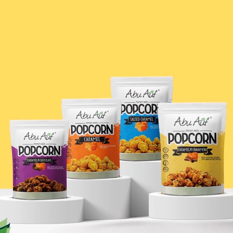 

Popcorn Caramel Abu Auf 100Gr - Sna - Varian : Caramel / Karamel, Caramel, Caramel And Chocolate /