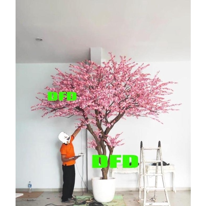 Trend Pohon Sakura 2 Meter Rimbun / Pohon Imlek / Pohon Meihua Pengiriman Cepat