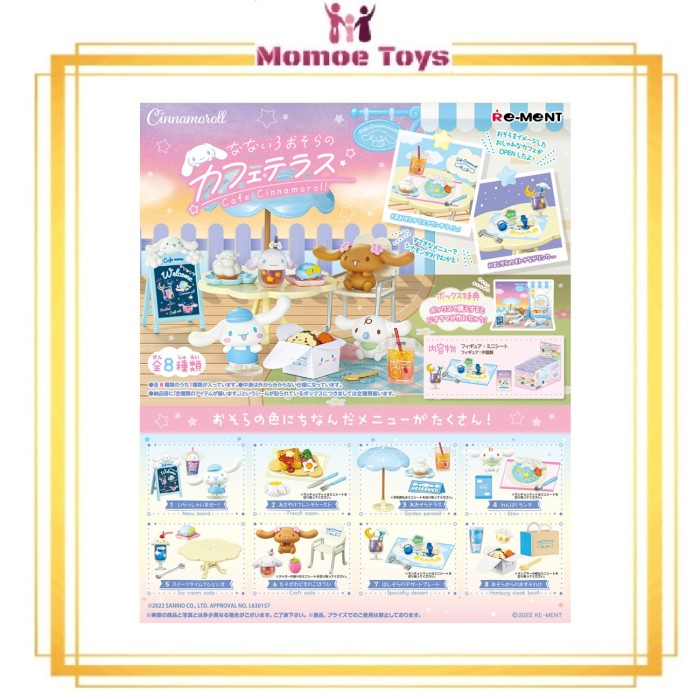 Re-Ment Sanrio Characters Cafe Cinnamoroll (Fullset) Original Jepang Ready