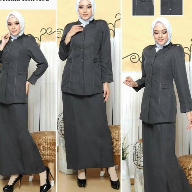 blazer baju kantor abu seragam dinas abu guru baju dinas pns