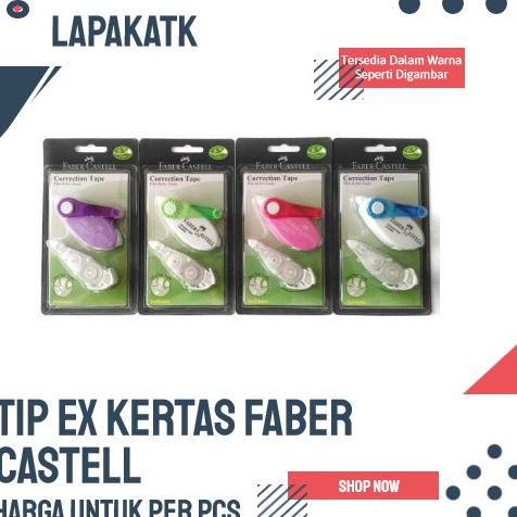 

Terjangkau - CORRECTION TAPE / TIP EX KERTAS FABER CASTELL SR 506