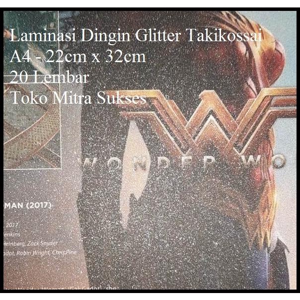 

BEST DEAL LAMINASI DINGIN GLITTER TAKIKOSSAI A4 !