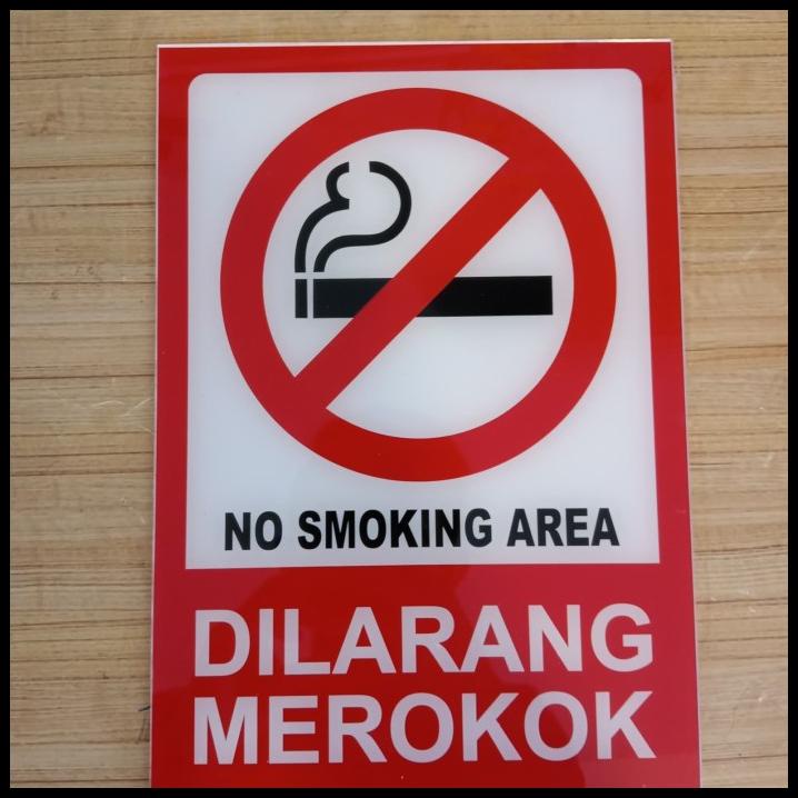 

GRATIS ONGKIR AKRILIK K3 RAMBU SAFETY DILARANG MEROKOK UK 20X30 CM AKRILIK !
