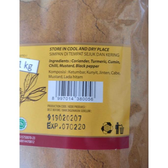 

ern Indian Curry Powder / Kari Bubuk India Jays 100gr