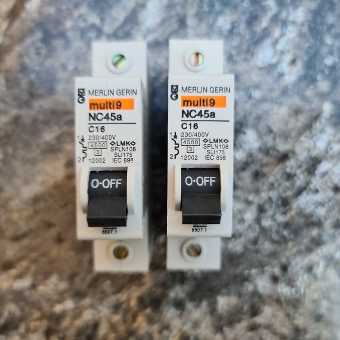 Mcb Merlin Gerin Multi9 Nc45A C16 16A 1P