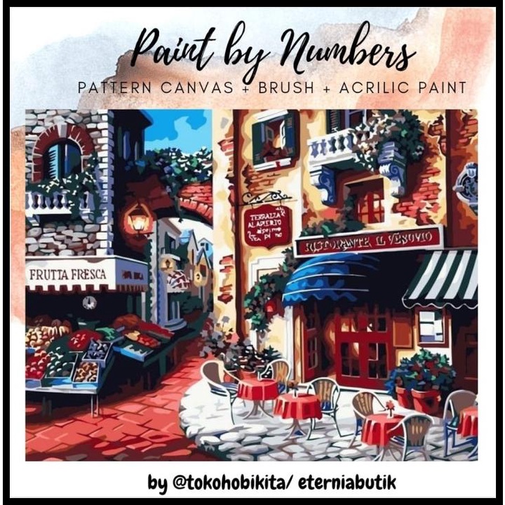 

BEST DEAL PAINTING BY NUMBER 50 X 40 CM - OIL PAINTING EUROPEAN !!!!!!!