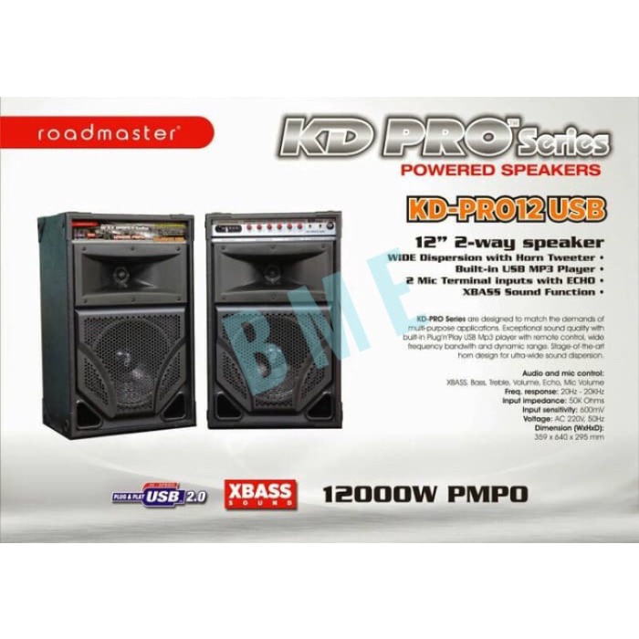 Termurah Speaker Aktif Roadmaster Kd Pro 12 Usb Ready Stock