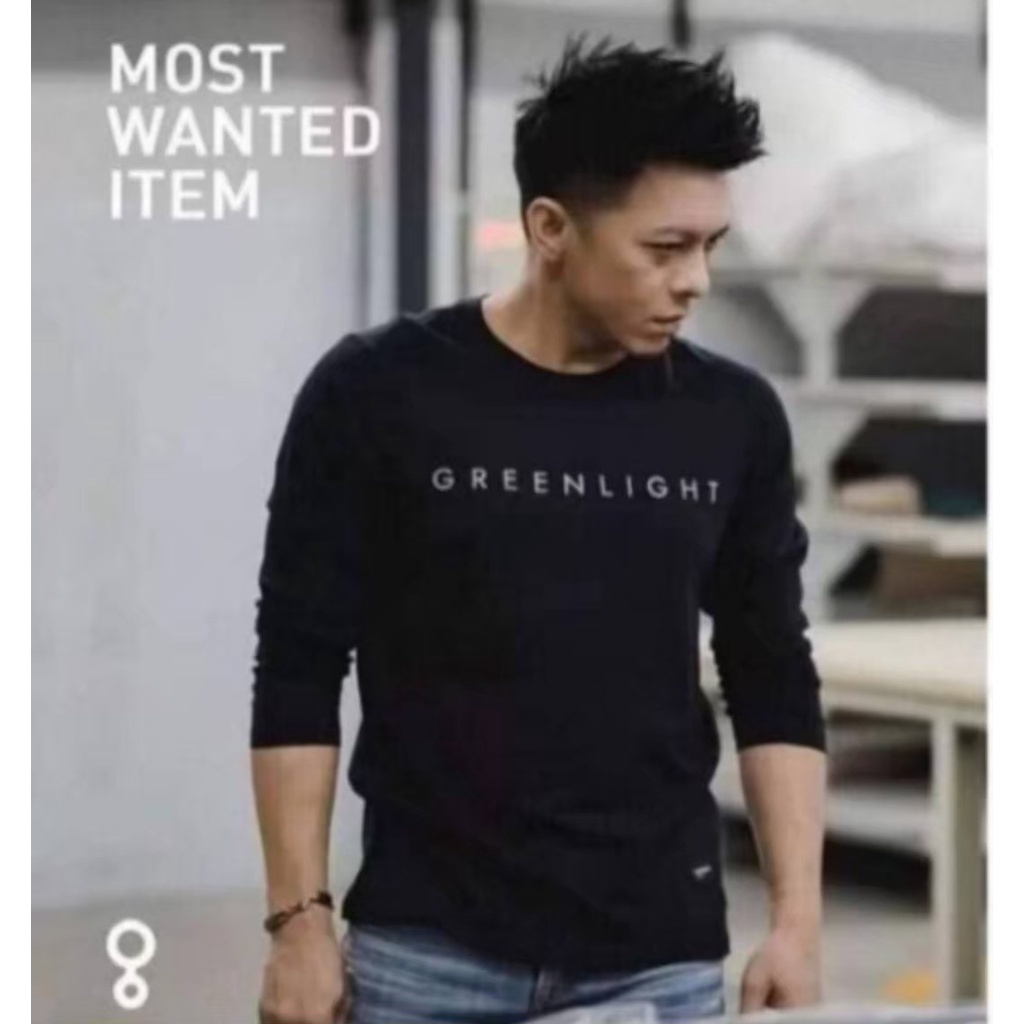 NEW ARRIVAL TERMURAH baju kaos greenlight lengan panjang / kaos Ariel Noah atasan pria hot sale