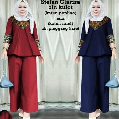 AP stelan Clarissa Celana kulot, pakaian gamis jumbo wanita muslim