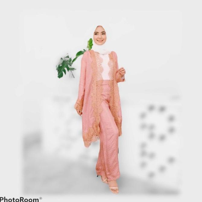 Baju Setelan Celana Wanita Viscose Set KUlot Rok Batik Modern Allsize