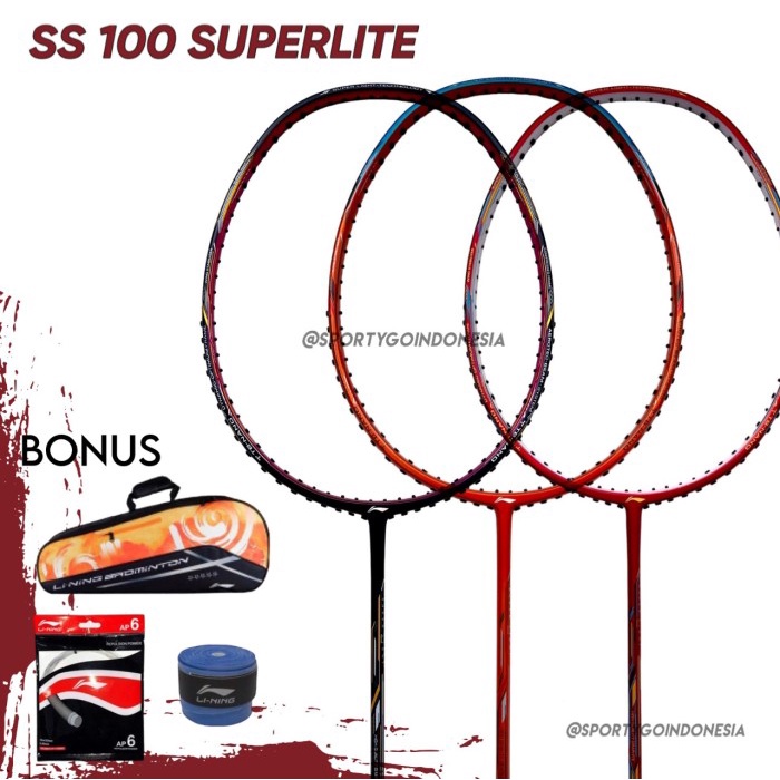 Murah RAKET LINING SS 100 SUPERLITE / SUPER SERIES SS 100 LITE