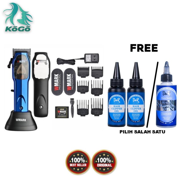 WMARK NG 9002 ORIGINAL CLIPPER CORDLESS MESIN ALAT CUKUR RAMBUT ORI