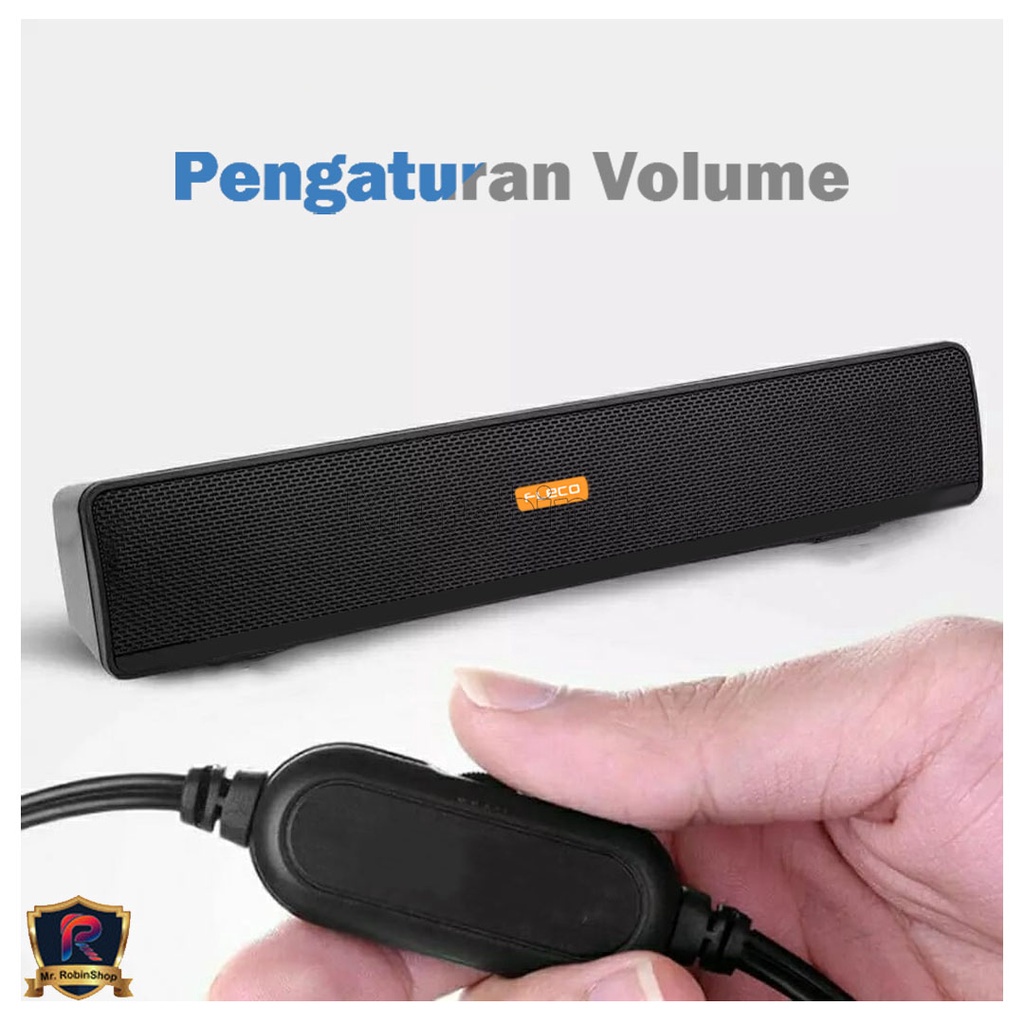 Speaker Soundbar Laptop / Pc / Gang Bass Portable, Power Full Ni Soundbar