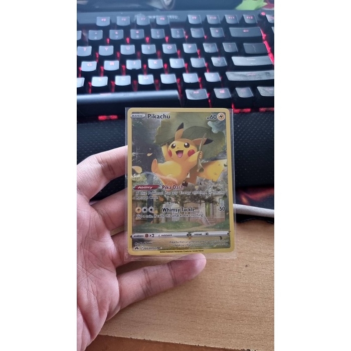 ✅COD Pikachu - Gg30/Gg70 - Holo Rare Crown Zenith Singles Terbatas