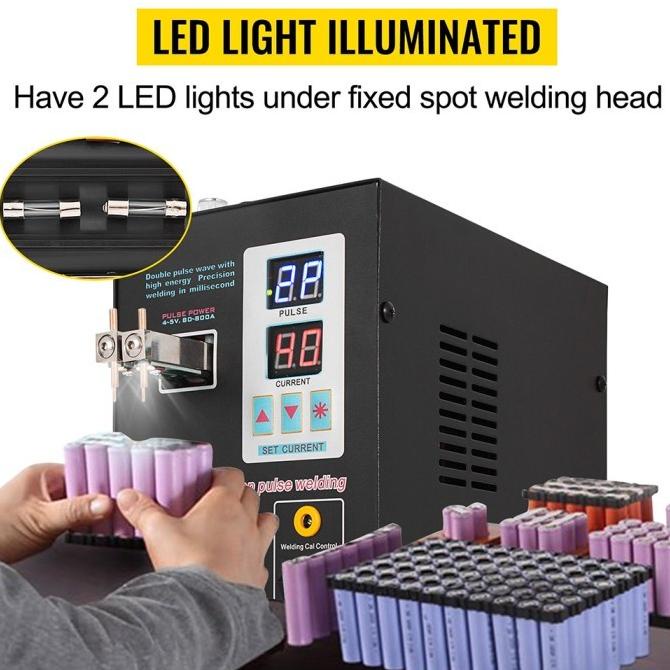 Sunkko Alat Mesin Las Pulse Spot Welder Welding Machine - 737G - Black