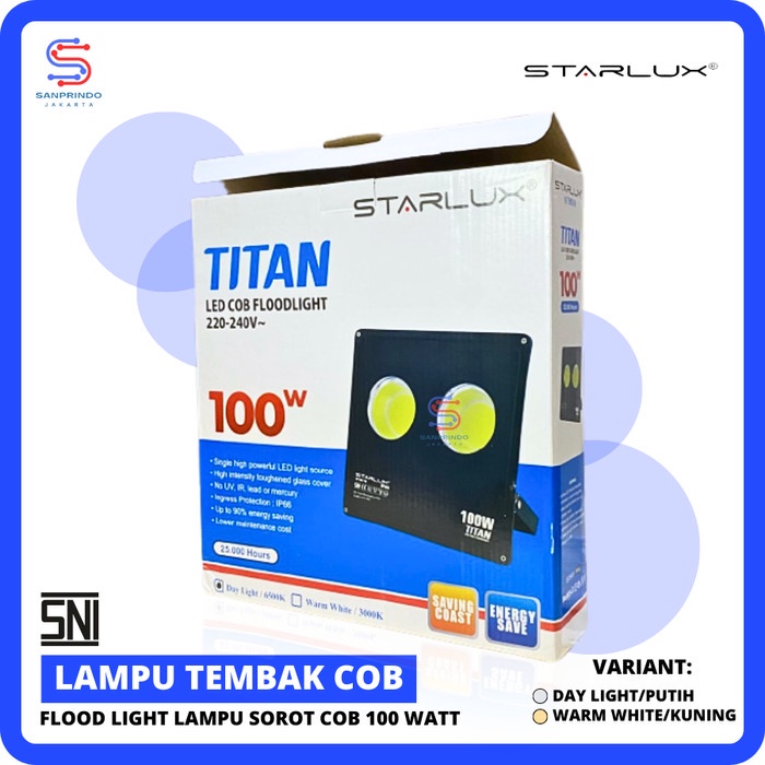 Promo Lampu Tembak Led Cob 100W Starlux / Lampu Sorot Cob 100 Watt / Led Cob