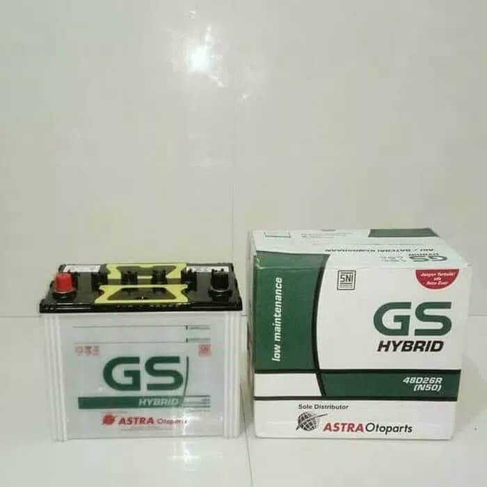 AKI MOBIL BATTERY GS ASTRA TYPE HYBRID N50 12 VOLT 50 AMPER KHUSUS GOS