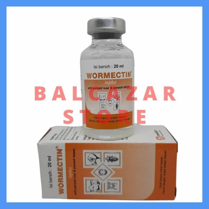 WORMECTIN Obat Scabies Suntik Injeksi Kutu Jamur Kucing Kelinci 20 ml Best Seller