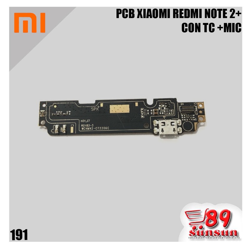 PCB XIAOMI REDMI NOTE 2+CON TC +MIC