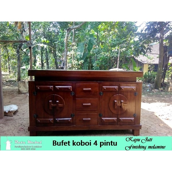 UJ 397 Bufet antik kayu jati / bufet ruang tamu bufet tv minimalis jepara