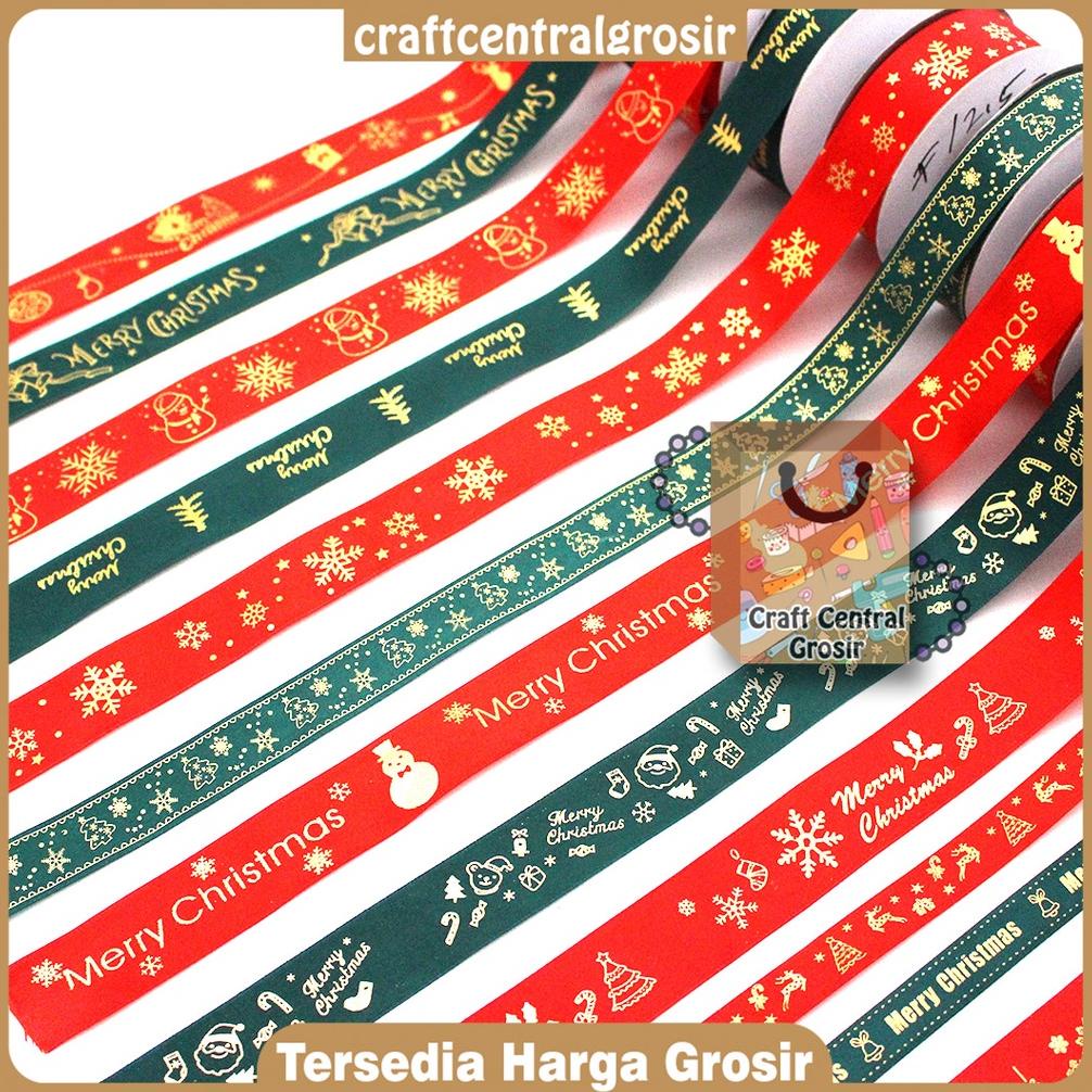 

Bisa COD Pita Natal/ Pita Satin Natal Per Roll 20 Yard Terlaris