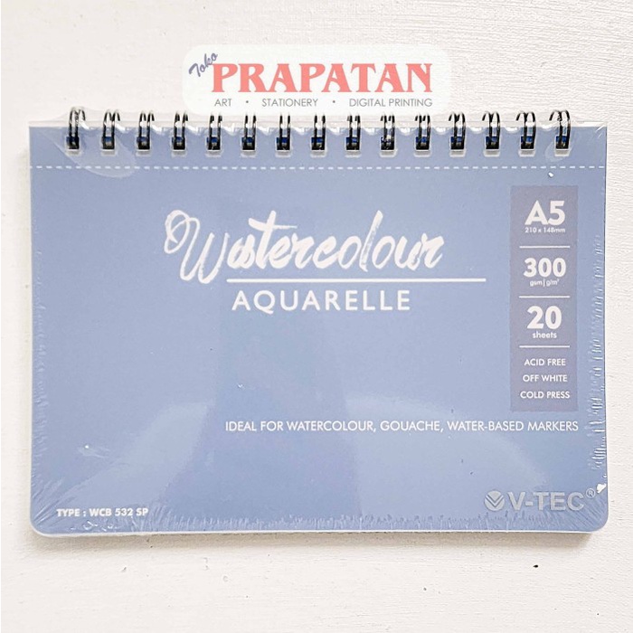 

Promo V-Tec Spiral Watercolor Book Pad Buku Cat Air Terbaru