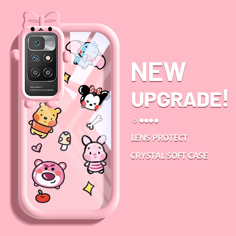 Casing Ponsel untuk Xiaomi MI Redmi 10 Prime 9 Prime 9C Nfc POCO C31 M2 Case versi Q dari hewan saru