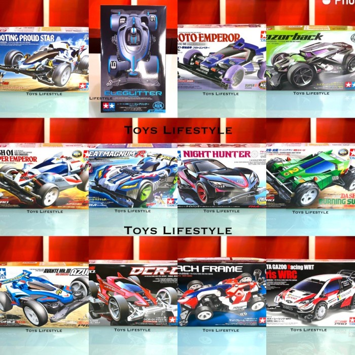 Mainan Rakit Mobil Tamiya Mini 4Wd - Proto Emperor Dash X1 (Original)