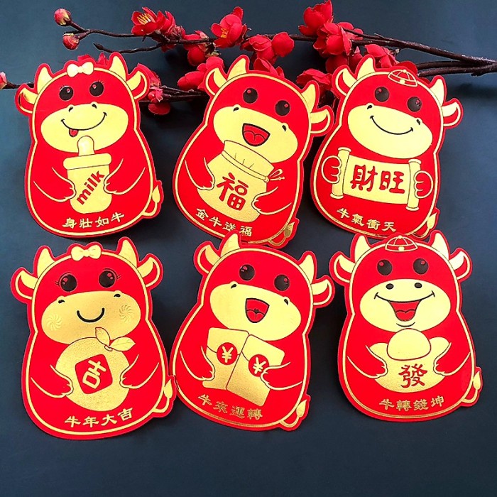

GROSIR 1839 Angpao Kebo 3D Ampao Gantung Murah Ampau Imlek Kecil Kebo