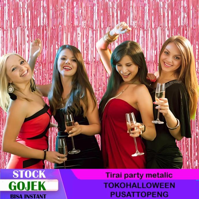 Tirai Backdrop Background Gliter Warna Warni Untuk Acara Ulang Tahun Kode 405