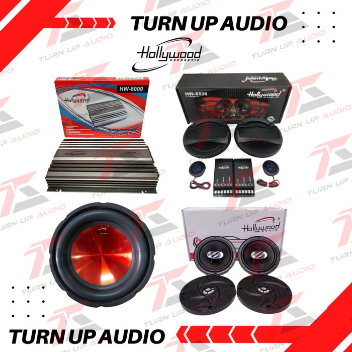 ✅New Ori Paket Audio Mobil Full Sound System Hollywood SubwooferPowerSplit Berkualitas
