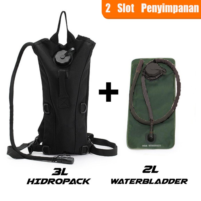 Promo Tas Kantung Air Minum 3 Liter Dengan Waterbladder Motor Trail Sepeda