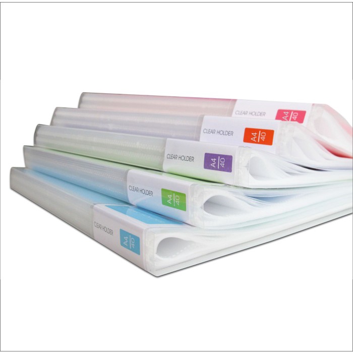 

Promo Eagle Clear Holder Document Keeper Display Book Neon Colour A4 40 Pckt New Original