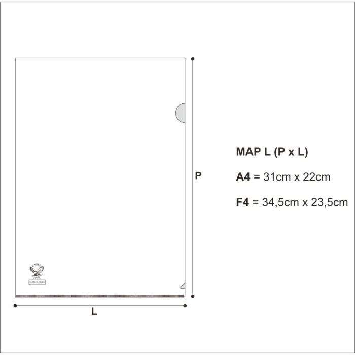 

Terbaru Map Plastik Bening/Map L/Clear Sleeves Eagle Files A4 E 201 Terbatas