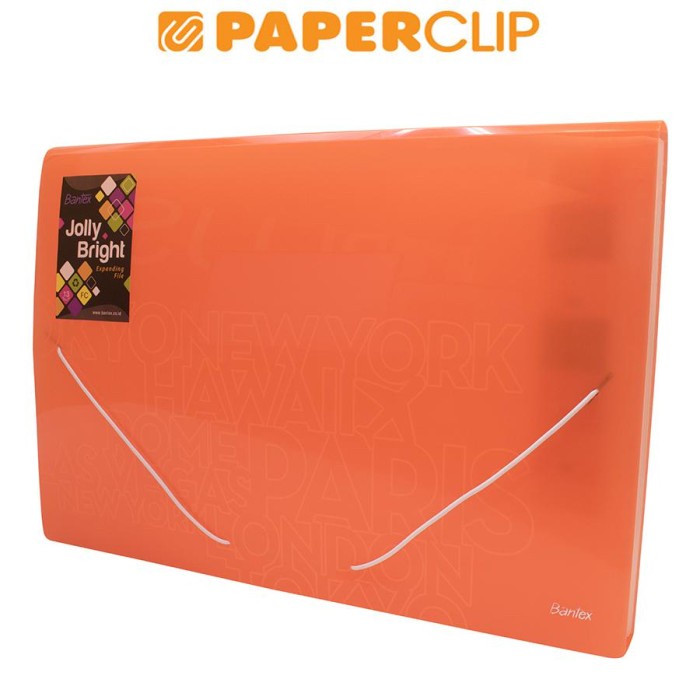 

Baru Expanding File Bantex 3607 Folio 12 Orange New Original