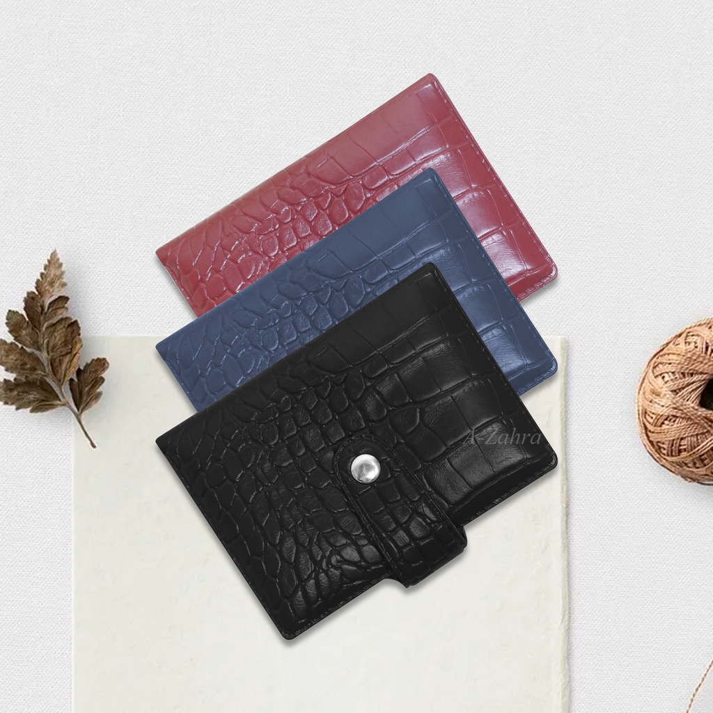 DOMPET KARTU/ DOMPET CROCO KANCING TIMBUL/ DOMPET KARTU MINI