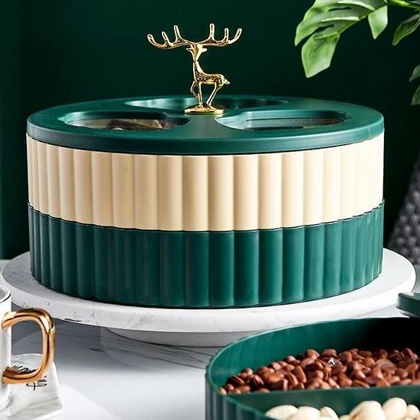 XIEXIENIN Candy Box 2 susun Natal Kado Natal Murah Rusa Emas Christmas Gift