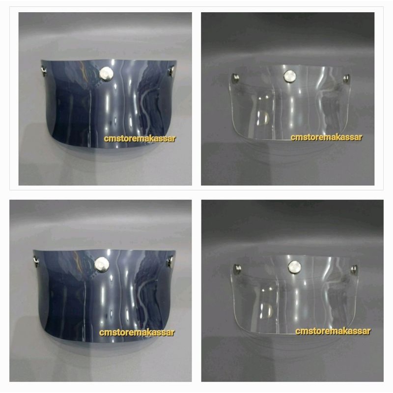 Pet Helm Topi Helm Transparan Model Baru untuk Helm Bogo Retro Cargloss Classic Style